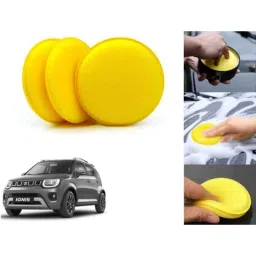 Auto Pearl Polyurethane Beige Washing &a; Waxing Polish Foam Sponge for Ignis 2020-2022 (Pack of 3)-picture-27