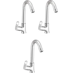 Prestige Prime Brass Chrome Finish Swan Neck Basin Tap (Pack of 3)-image-79
