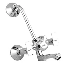 Mysis M-GL-20 Global Brass Chrome Finish Wall Mixer with L Bend-image-45