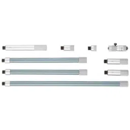 Mitutoyo 50-1000mm Carbide Tipped Face Tubular Vernier Inside Micrometer with 8 Pcs Extension Rod, 137-209-30