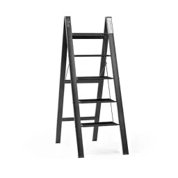Corvids 150kg 5 Steps Aluminum Black Foldable Ladder with Wide Anti-Slip Pedal, CASL-05B-image-95
