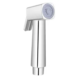 Somany ABS Chrome Wall Mounted Square Health Faucet with 1m Stainless Steel Flexible Tube &a; Wall Hook, 272150680061-39