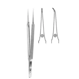 Alis (0.3mm) 15cm/ 6 inch Micro Suture Tying Forceps with Platform 1: 2 Teeth Straight, A-GEN-265-15-picture-20
