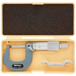 Mitutoyo 0-25mm Ratchet Stop Spherical Face Micrometer, 115-215-image-97