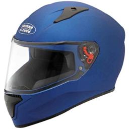 Studds Thunder Matt Blue Plain Helmet with Mirror Visor, Size: (L, 580 mm)-28
