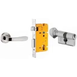 Dorset ML Series Pontus 60mm Stainless Steel Silver Chrome Finish Door Handle Lock Set with Knob &a; Key-picture-29