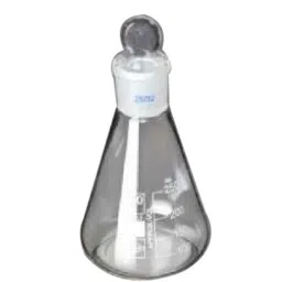 Glassco 25ml White Printing Boro 3.3 Glass Conical Flask, 076.276.01 (Pack of 2)-33