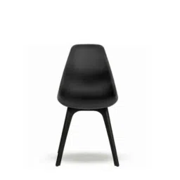 Mango Blossom Axis Shell Low Back Black Cafe Chair, FUR.CAF.75724508-15