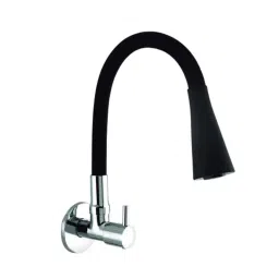 IRIS Cosflo Brass Chrome Finish Dual Flow Pattern Smart Sink Tap with Silicon Black Flexible Hose, PR101-d-image-68