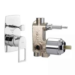 Cera Winslet Single Lever Wall Mount 5 Way Concealed Diverter, F1099712 + F4020101 (Pack of 2)-4