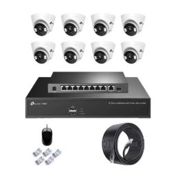 TP-Link VIGI C440 4MP Full Colour Indoor Network IP Combo Kit with 8 Channel NVR, 8 Cameras, 10 Port POE Switch, D-LINK 100M LAN Cable-picture-10