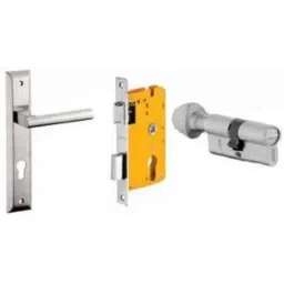 Dorset ML Series Cara 60mm Stainless Steel Silver Chrome Finish Door Handle Lock Set with Coin &a; Knob, ML CAR-image-34