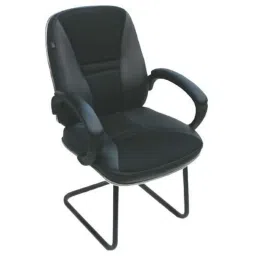 Arko Black Medium Steel Medium Back Fixed Push Back Visitor Chair, 363 B-image-68