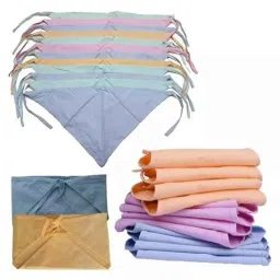 Fastgear Multicolour Cotton Cloth Medium Diaper for New Born Baby, FG612 (Pack of 5)-image-4