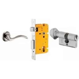 Dorset ML Series Serena 60mm Stainless Steel Patina Finish Door Handle Lock Set with Knob &a; Key, ML SER OR-picture-13
