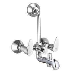 ZAP Nova Brass Silver Chrome Finish 3-in-1 Wall Mixer-picture-21