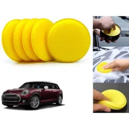 Auto Pearl Polyurethane Beige Washing &a; Waxing Polish Foam Sponge for Clubman (Pack of 5)-picture-16