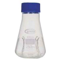 Glassco 9000ml White Printing 3.3 Boro Glass Culture Baffled Heavy Wall Flask with PTFE Liner, 075.212.07-image-16