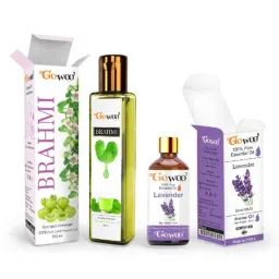 GoWoo 2 Pcs 10ml Natural Lavender Aroma Oil &a; 100ml Brahmi Carrier Oil Set, GWOC708-P26+P169-picture-22