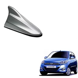 Auto Pearl ABS Silver Universal Replacement Shark Fin Car Roof Antenna For Hyundai I10 Type2-image-0