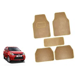 Auto Pearl 5 Pcs Polyester Beige Car Floor Carpet Set for Maruti Suzuki Alto 800 2020-picture-22
