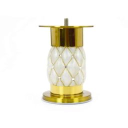 RAB 4 inch Stainless Steel White &a; Gold Sofa Leg, SL-Dolly-image-28