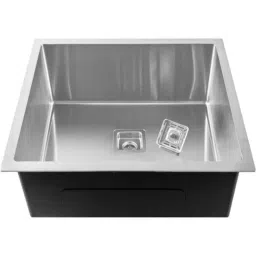 Fossa 24x24x10 inch Stainless Steel SS304 Matt Finish Silver Single Bowl Kitchen Sink, FHS-28-image-95