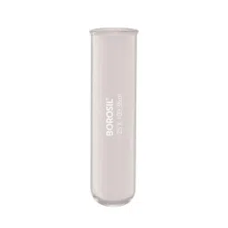 Borosil 27ml Borosilicate Glass Test Tube with Rim, 9800U06-4