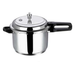 Vinod Regular 10L 18/8 Stainless Steel Induction Friendly Outer Lid Pressure Cooker with Steam Plate, TCSB10-picture-36