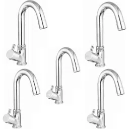 IRIS Dove Brass Chrome Finish Swan Neck Pillar Cock (Pack of 5)-24