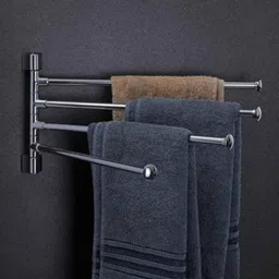 ZAP Swivel 4 Arm Stainless Steel Swivel Towel Rack for Bathroom-image-7