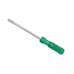 B K Jagan &a; Co Silver &a; Green 828 Steel 8x1.2mm Flat Tip Screw Driver-11