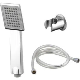 Prestige Arch 3 Pcs Brass Chrome Finish Hand Shower, Shower Tube &a; Wall Hook Set-picture-32
