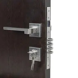 Homexpert Rose LB306-R-OSK 60mm Stainless Steel Silver One Side Key Mortise Door Lock Set-picture-14