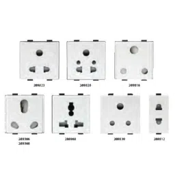 Anchor Roma Plus 6A/16A 2 Module White Twin Socket, 289368 (Pack of 10)-picture-4