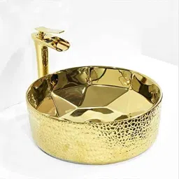 InArt 405x405x145mm Ceramic Gold Countertop Wash Basin, INA-130-picture-20