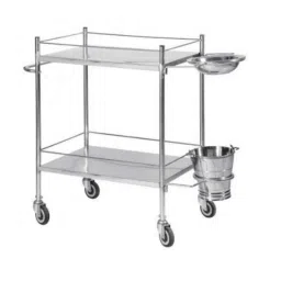 Wellsure Healthcare Stainless Steel 2 Shelves Dressing Trolley, WSH-1408-picture-35