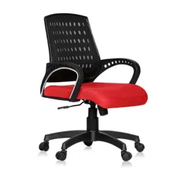 Da URBAN Boom 03 Red Mid-Back Revolving Mesh Ergonomic Chair for Home &a; Office-picture-5