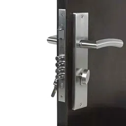 Homexpert MG1105-OSK 10 inch 60mm Stainless Steel Silver Cylindrical Plate One Side Key Mortise Door Lock Set-picture-43