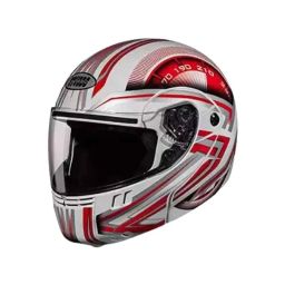 Studds N2 Expanded Polystyrene White &a; Red Flip Up-Full Face Helmet, Size: 570 mm-picture-40