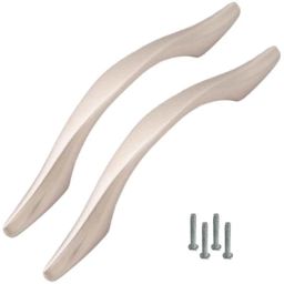 Atom 218 10 inch Silver Satin Finish Zinc Cabinet Pull Handle (Pack of 2)-image-30