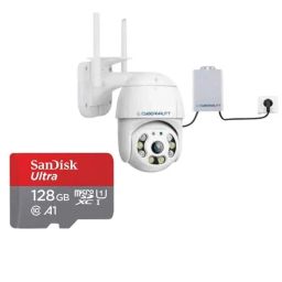 Cybernautt Y2W-B 2MP Full HD Battery Powered Smart WiFi Camera with Night Vision, Vandal Proof, Built-in-Siren, 2 Way Audio &a; Free 128GB Memory Card-27