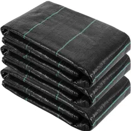 Singhal Premium 4x10m 110 GSM Polypropylene Black Sheet Mat for Garden Weed Control Barrier-image-57
