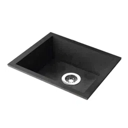 Bassino Art 65x52.5x27.5cm Quartz Black Matt Finish Square Wash Basin, BTT-QUARTZ-21-image-40