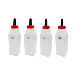 Fairbizps 2.5 Litre White Milk Feeding Bottle with Nipple for Calves (Pack of 4)-21