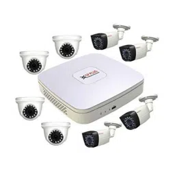 CP Plus White 4 Dome &a; 4 Bullet Channel DVR Camera Surveillance System Kit, CP-8ChD-4IRD&a;4L2D-14