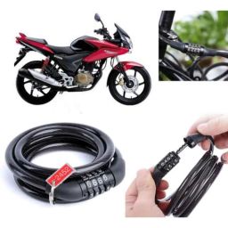 Auto Pearl PVC &a; Plastic Black Combination Cable Lock for Stunner CBF, 780-picture-2