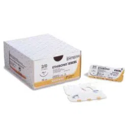 Ethicon W4846 Ethibond Excel 5 Green 55mm Braided Suture, Size: 75cm (Pack of 12)-image-1