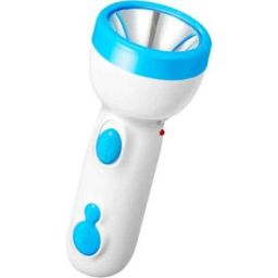 DP 0.5W ABS White &a; Blue Portable Rechargeable LED Torch, 9032-8