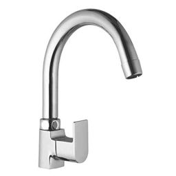 ZAP Bolt Brass Swan Neck Single Lever Kitchen Faucet-image-62